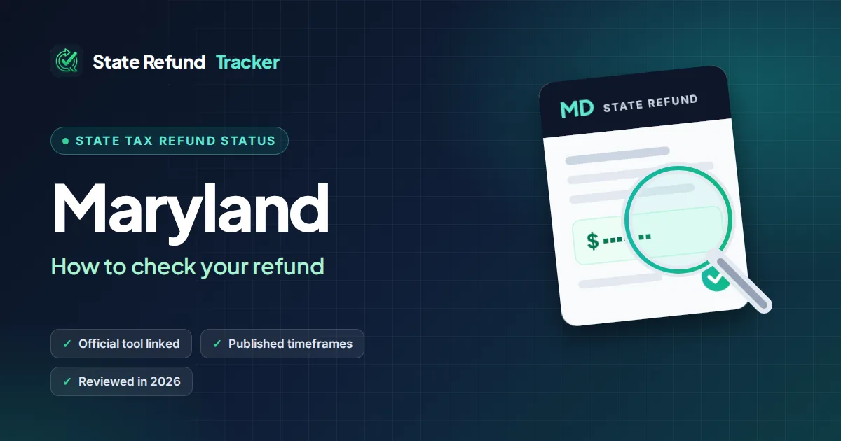 Maryland state tax refund status: how to check your refund