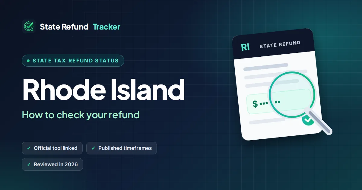 Rhode Island state tax refund status: how to check your refund